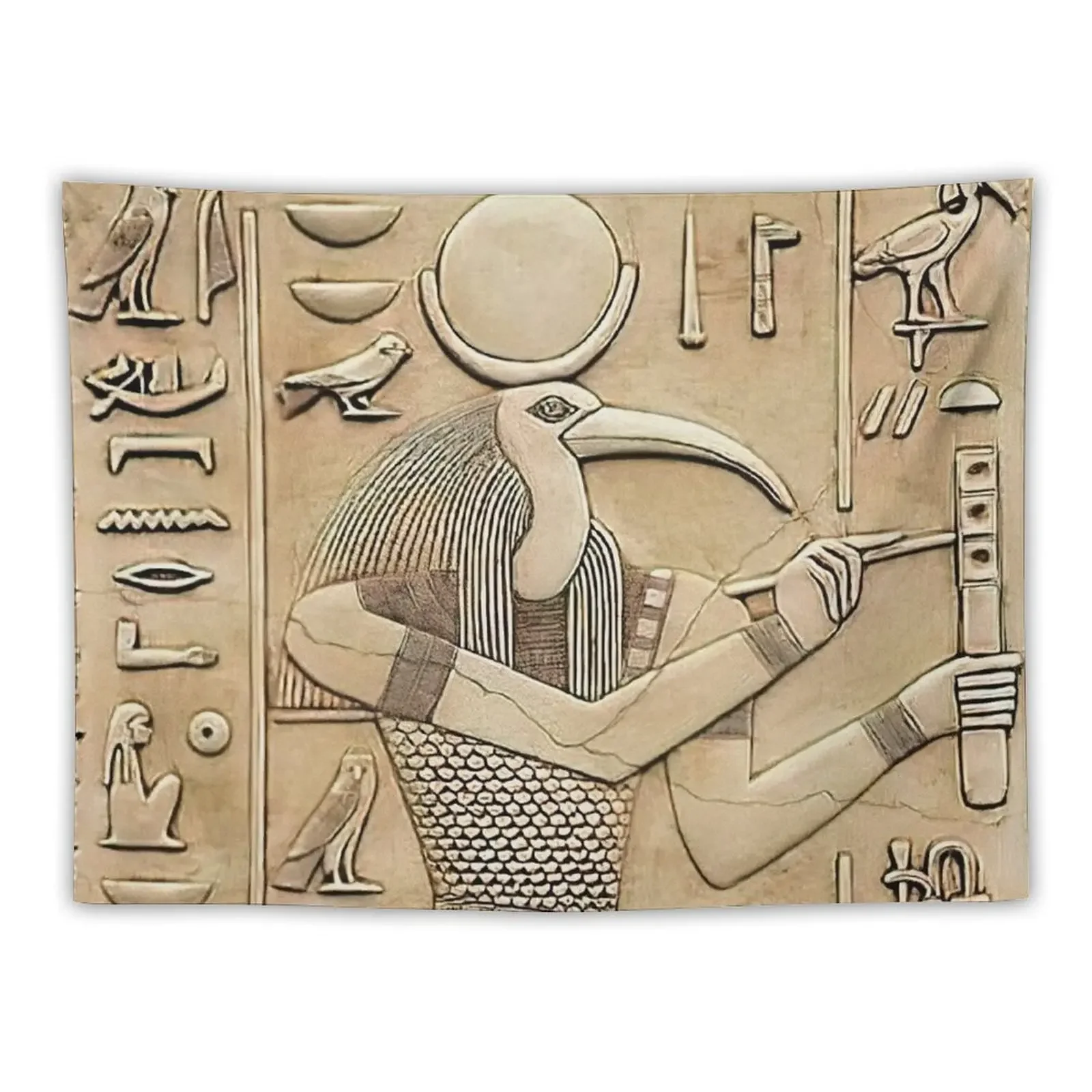 

Ancient Egyptian God Thoth Tapestry Room Aesthetic Decor Decoration For Bedroom Tapestry