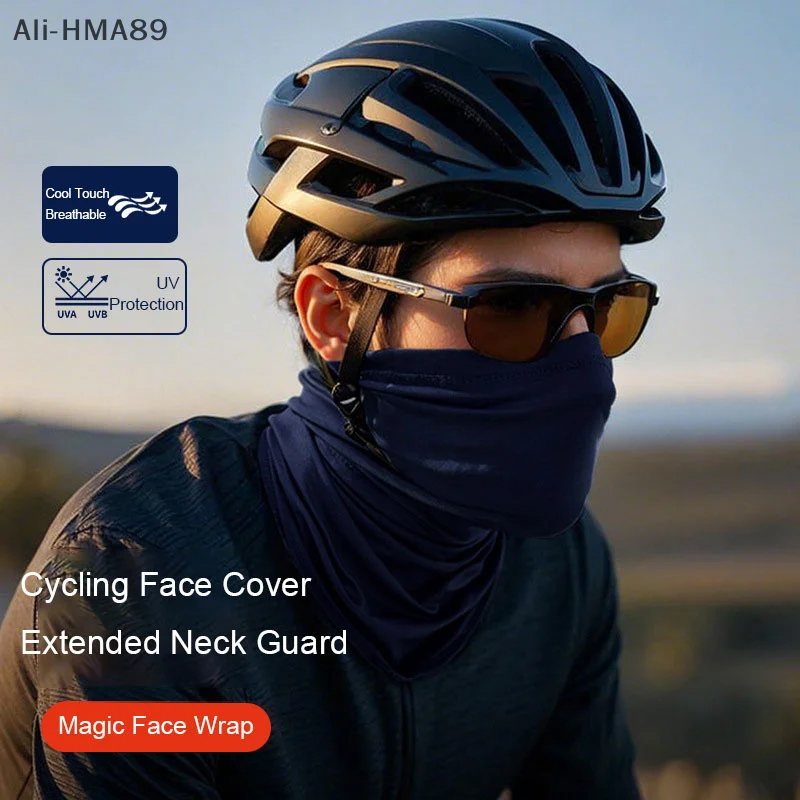 

Breathable Cycling Face Mask With UV Protection, Moisture Wicking Neck Cover For Motorcycle/Running/Hiking