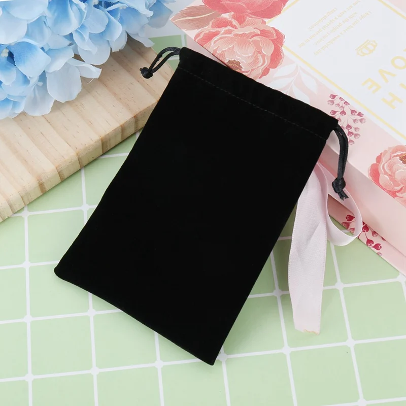 10pcs/lot High-grade Velvet Organza Bag For Jewelry Drawstring Pouches For Wedding Christmas Candy Gift Bags Jewelry Packing