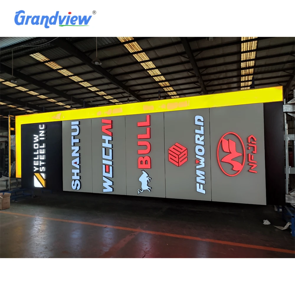 Plaza Side Advertising Standing Aluminum Lighting Message Guidance Pylon Shopping Directional Pylon Signboard