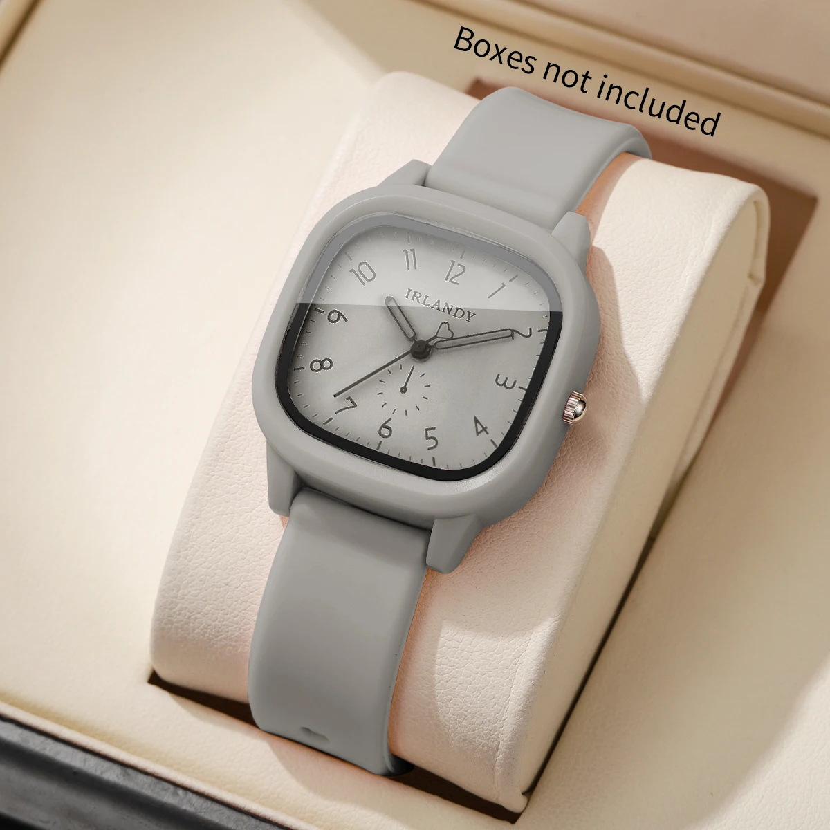 Fashion Square Arabic Dial Women Quartz Watch Casual Silicone Strap Ladies Wristwatches Reloj Mujer Clock (Without Box)
