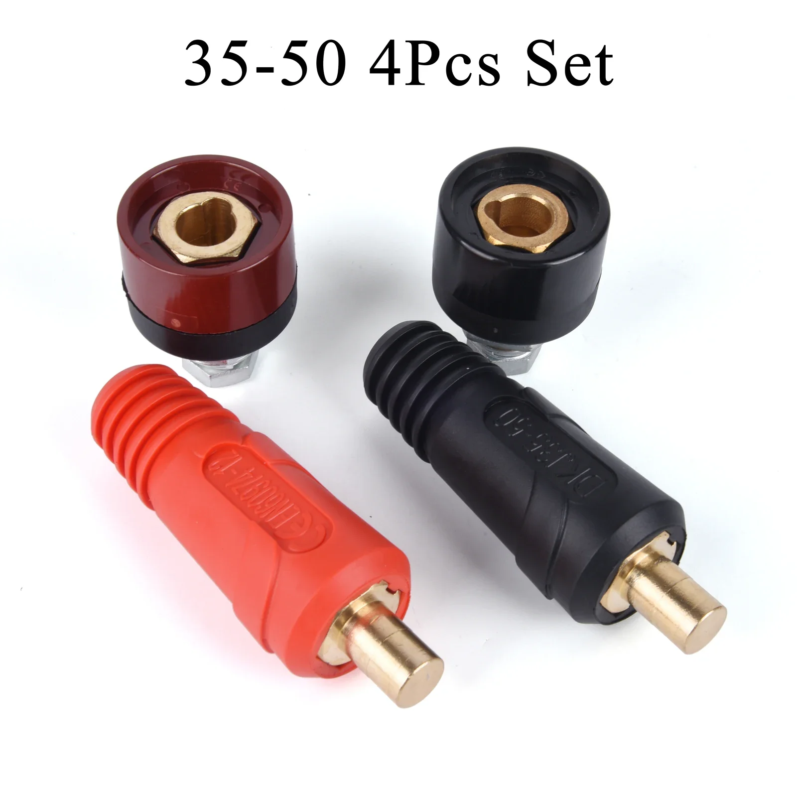 Quick Fitting Male Female Cable Fast Connector Socket Plug Adaptor DKJ 10-25 35-50 European Style Weld For Dinse