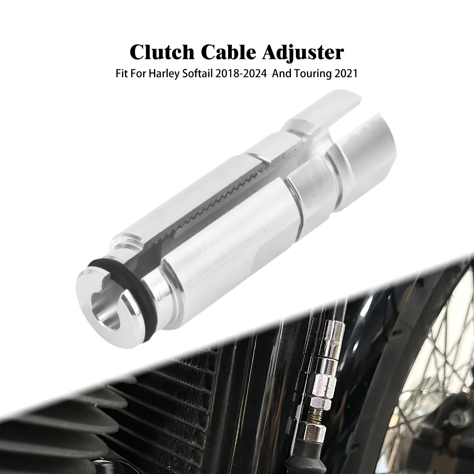 

Motorcycle Brake Clutch Levers Cable Wire Adjuster For Harley Softail Breakout Fat Boy Low Rider Heritage 2018-24 Touring 2021