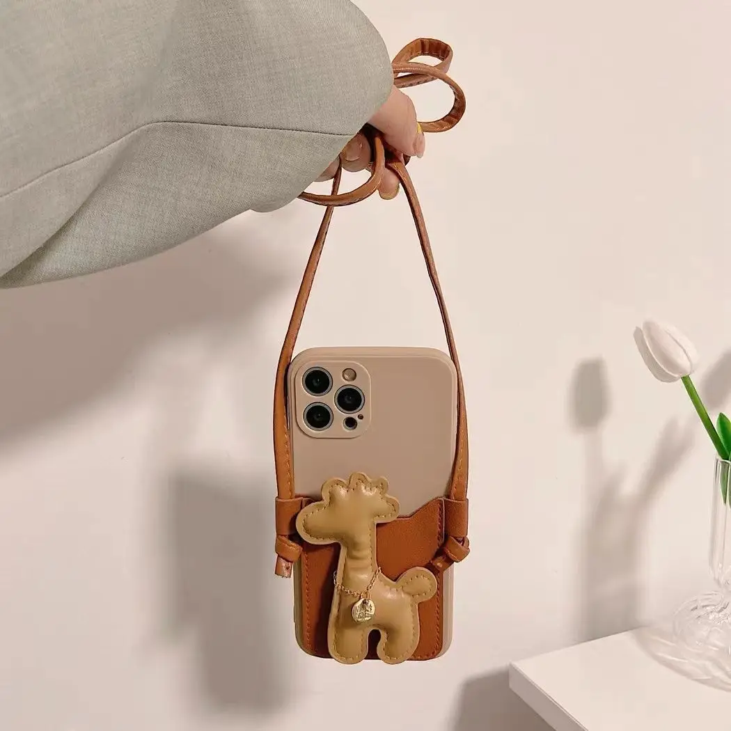 크로스바디 랜야드 스트랩 랜야드 폰 케이스 아이폰 17 16 15 14 13 12 11 프로 맥스 X XR XS 맥스 8플러스 리퀴드 실리콘 커버 코크