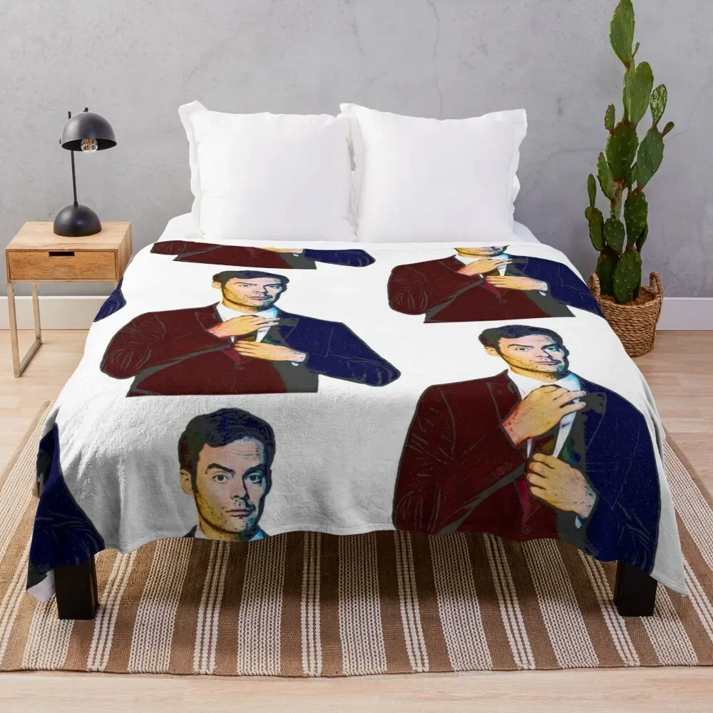 Pastel Holographic Bill Hader Throw Blanket For Decorative Sofa cosplay anime Blankets For Sofas Blankets