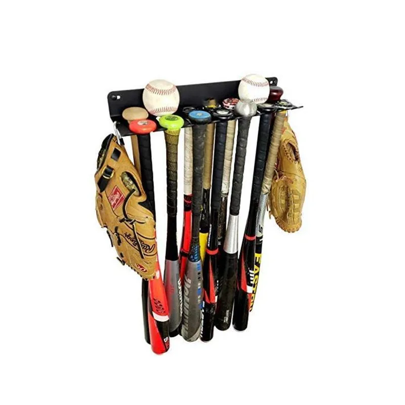 Simple metal bat storage rack, wall-mounted baseball displayrack, creative batholder, baseball batholder.
