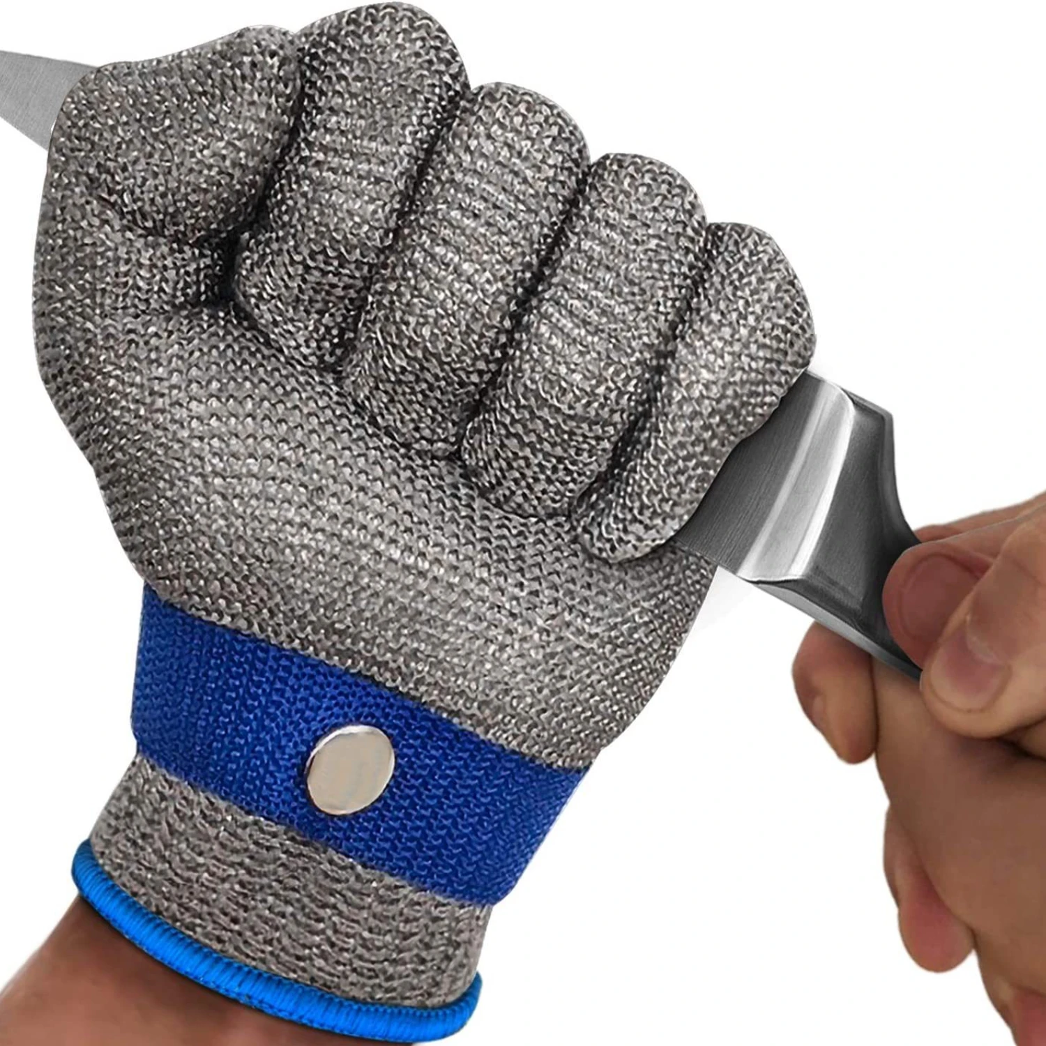 Cut Resistant Glove Stainless Steel Mesh Metal Gloves Working Safety Anti-cut Slaughter Butcher Cutting Fish-killing Iron Glove