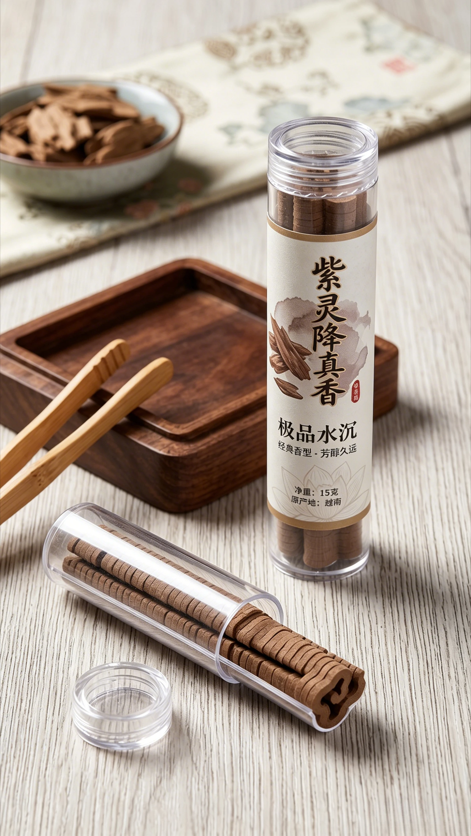 Conos de Incienso Zi Ling Jiang Zhen - Incienso Inverso Aromatico Tradicional Chino