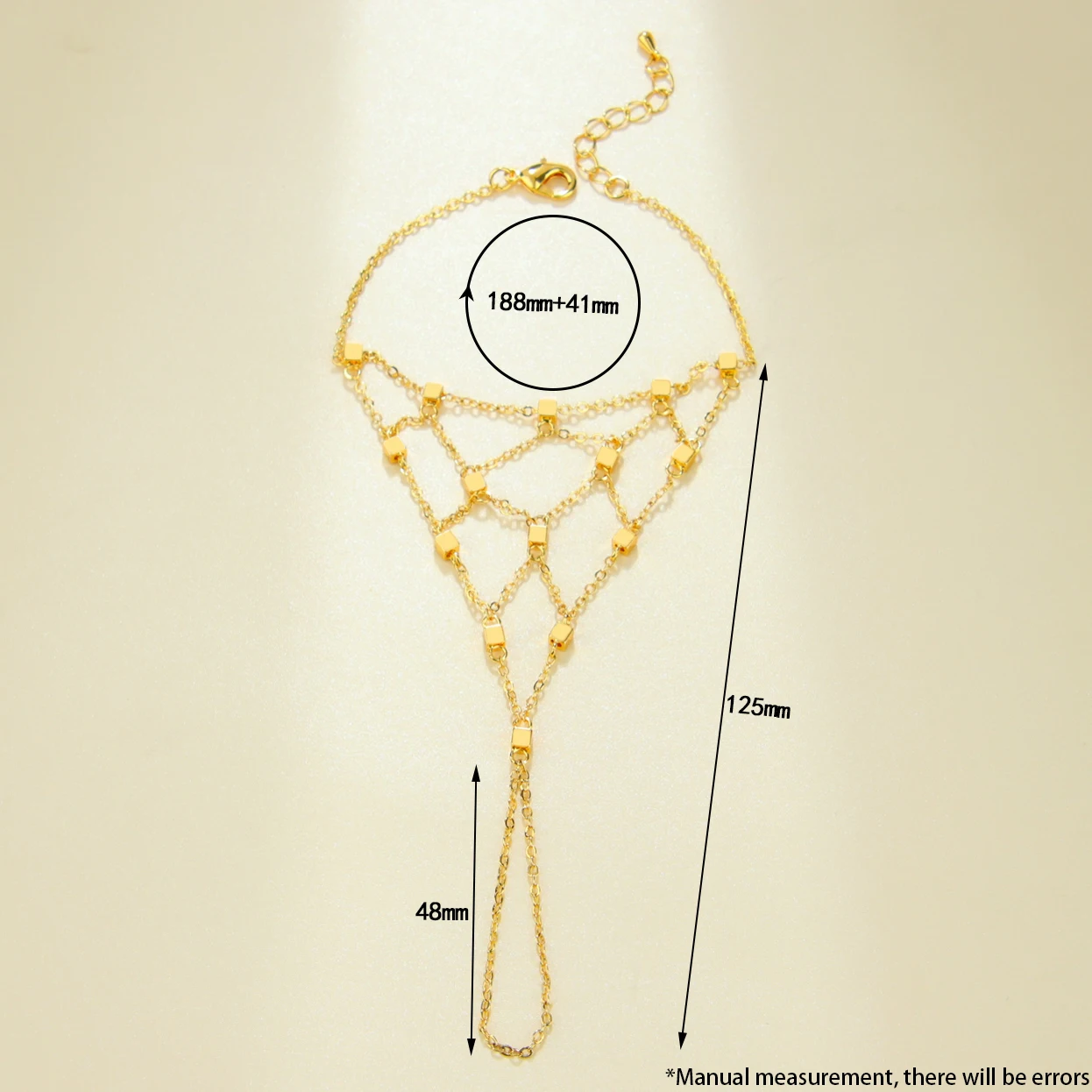 Arabisches Mode-Münzarmband 21k Vergoldet Dubai Elegante Braut-Quasten-Handketten mit Ring Türkischer Hochzeitsschmuck für Frauen – Detail 5