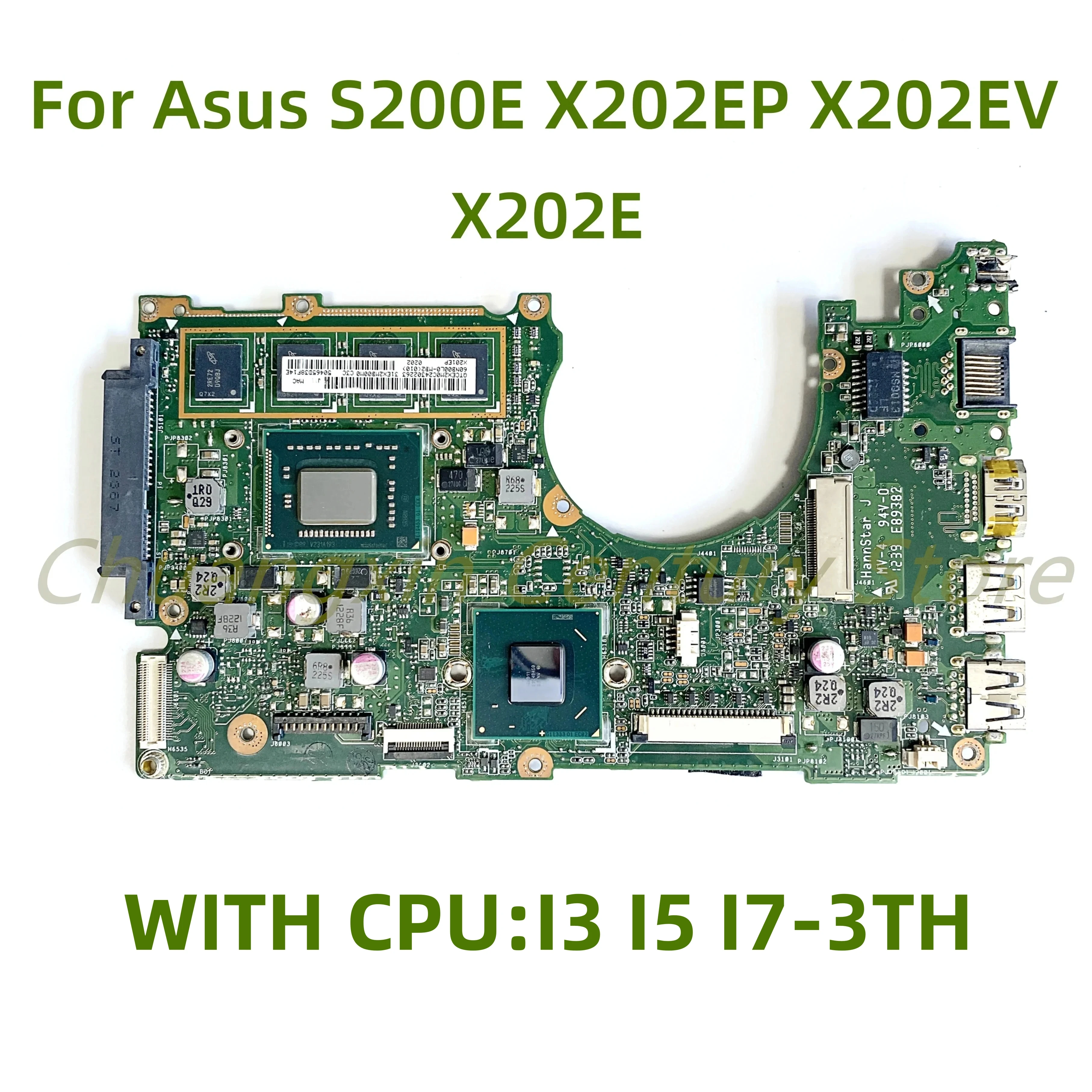 

X202E motherboard is suitable for ASUS S200E X202EP X202EV X202E X201E laptop CPU: I3-3217U I5-3317U I7-3517U 100% tested well