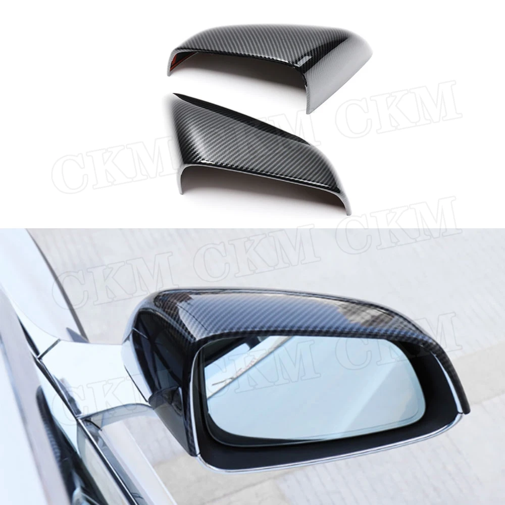 

Dry Carbon Fiber Material Mirror cover Car Accessories For Tesla Model X SUV 2020 ABS Carbon Look Mirror covers