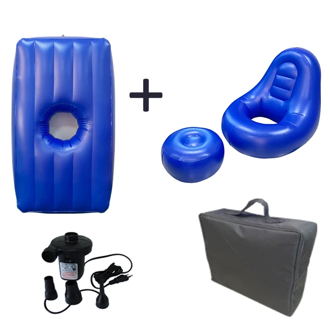 inflatable bbl sofa and sleeping bed with electric pump and carry bag