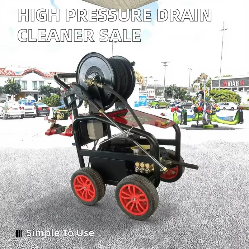 High Pressure Spiral Drain Pipe Cleaning Machine USB Powered Performance Dredging Home & Retail Use Core Engine Component
