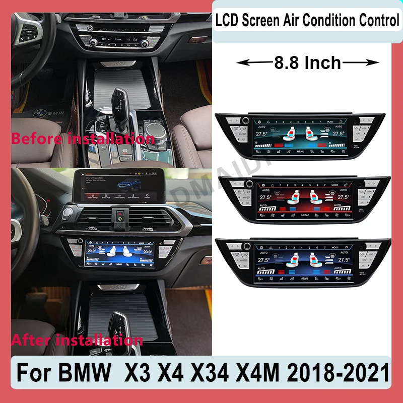 

Air Conditioning Control Touch AC Panel Display Screen LCD Digital For BMW X3 X3M G01 G08 F97 X4 X4M G02 F98 2018-2022Air Screen