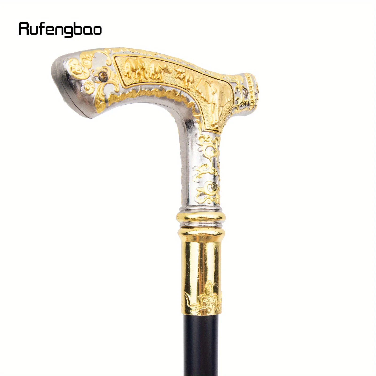 الذهبي الأبيض الفيل الفاخرة نمط عصا حفلة موضة أنيقة عصا الزخرفية Cospaly قصب أداء المرحلة قصب 89 سنتيمتر
