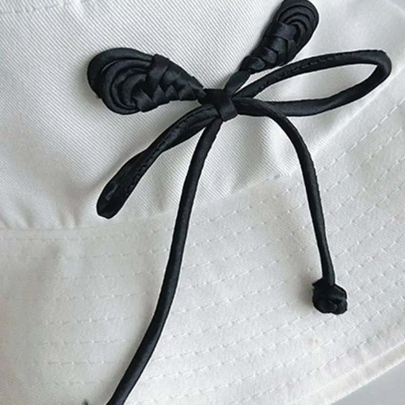 

39BB Popular Hat Women Bowknot Fisherman Hat Japanese Sunproof Hat Shopping Hat