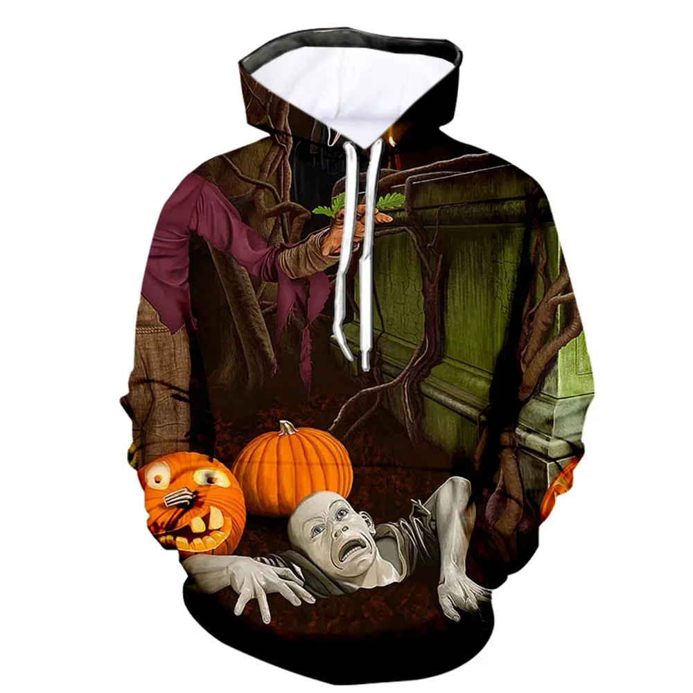 

All Saints' Day New 3D Printing Hallowmas Fashion Men Women Tracksuits Crewneck Hoodies Plus Harajuku Four Seasons Casual