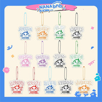 KPOP Idols WONWOO HOSHI NANABNB Acrylic Keychain High Quality INS Style Double Sides Printing Keyring JOSHUA MINGYU S.COUPS Gift