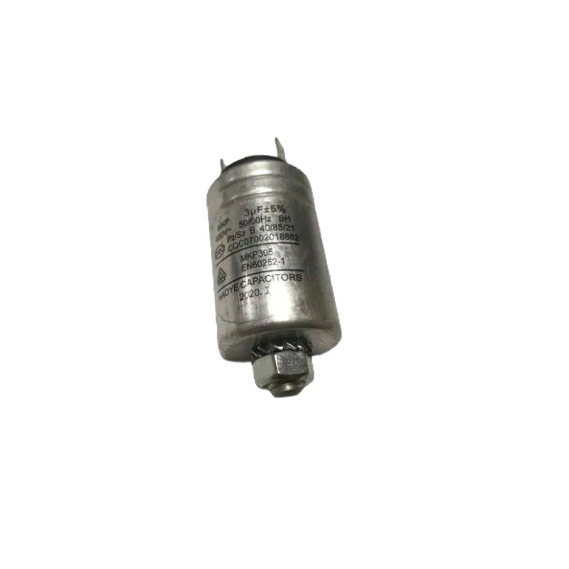 MKP305 3UF 450V Dish Washer Parts Aluminum Housing Capacitor With 2 Pins