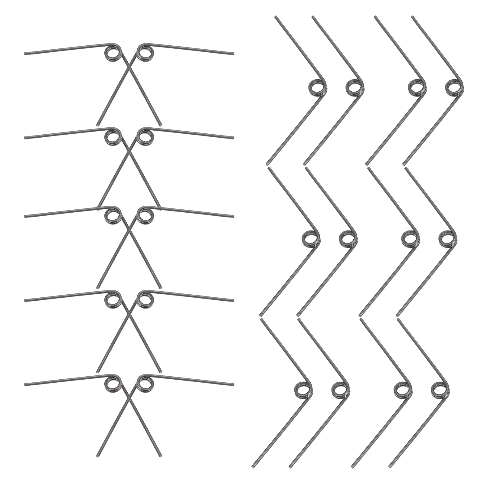 25 قطعة حديقة المقلم الربيع الفولاذ المقاوم للصدأ V-شكل التواء الربيع ل فرع المقصات استبدال أجزاء العشب الانتهازي سلسلة