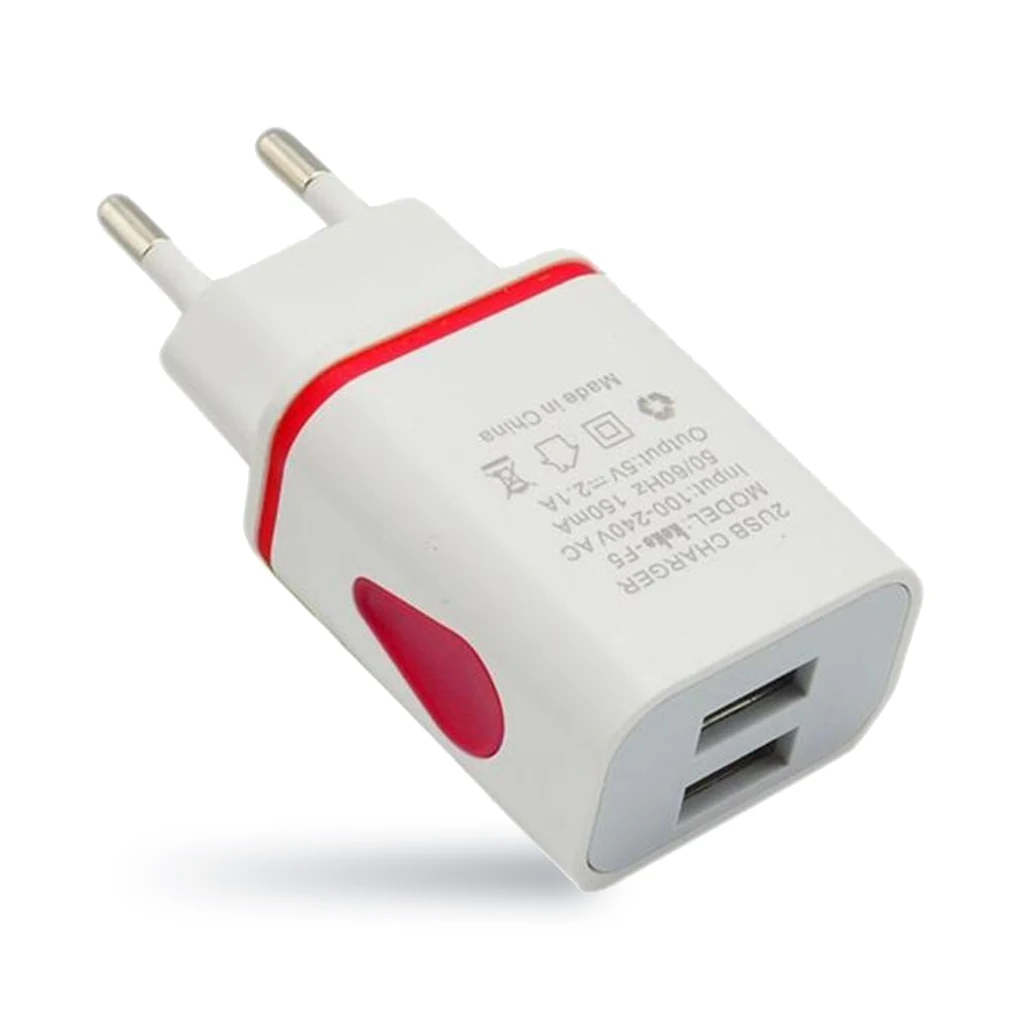 USB Charger Fast Charge Wall Charging For iPhone Samsung Xiaomi Huawei Mobile 2 Ports EU/US Plug Adapter Travel