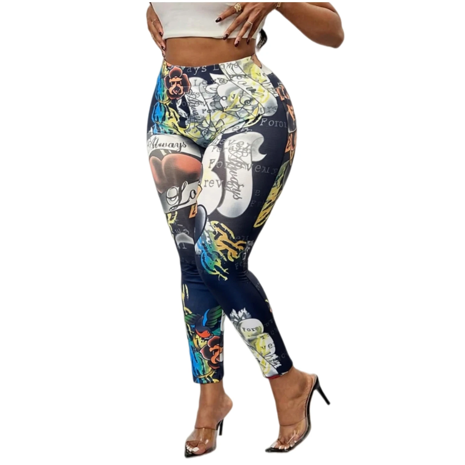 Leggings 3D Design Workout Leggings for Women High Waisted Leggings Buttery Soft Gym Athletic Workout Yoga Pants