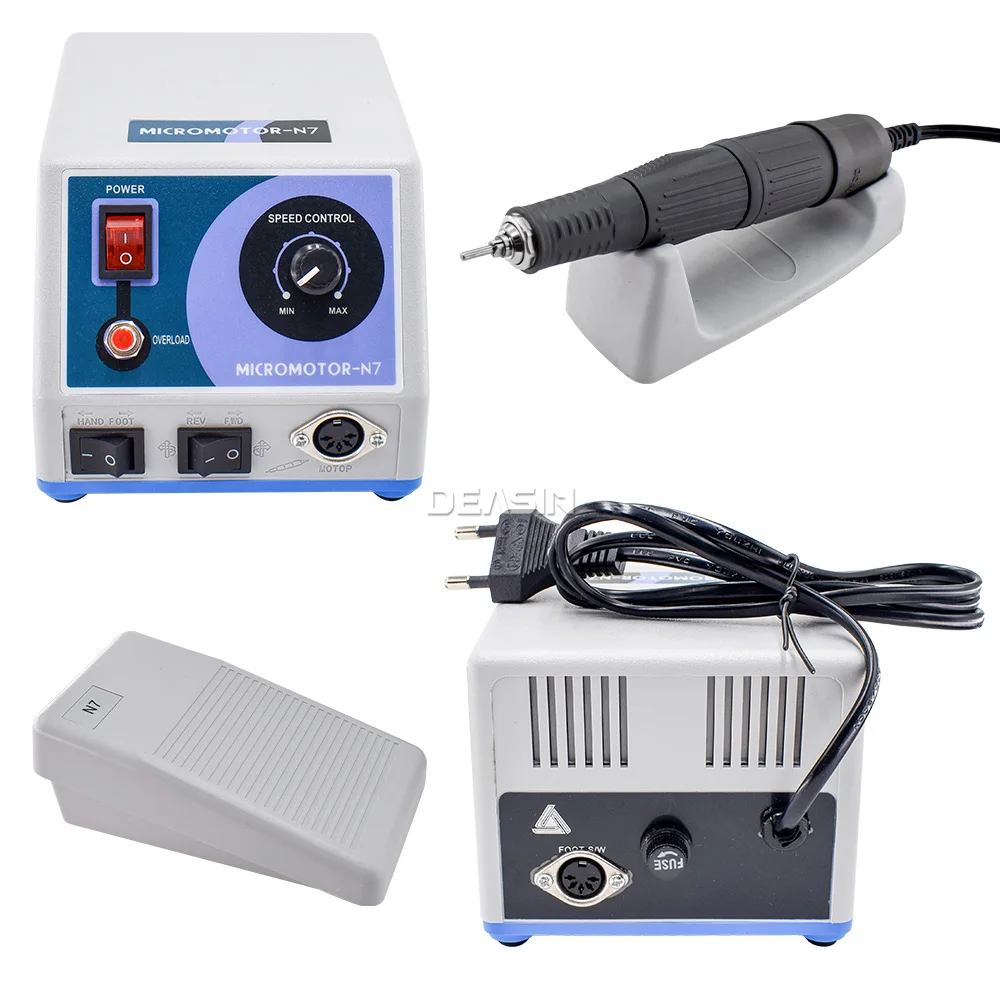 Dental Laboratory N7 Micromotor & SDE-H37L1 35K RPM Straight Handpiece Control Machine