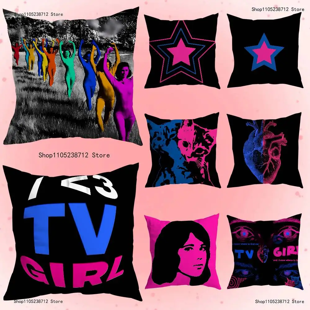 

T-Tv G-Girls Who Really Cares Music Anime Celebrity Merchandise All-Match Printed Pillow Case Sofa Room Decoration Protector