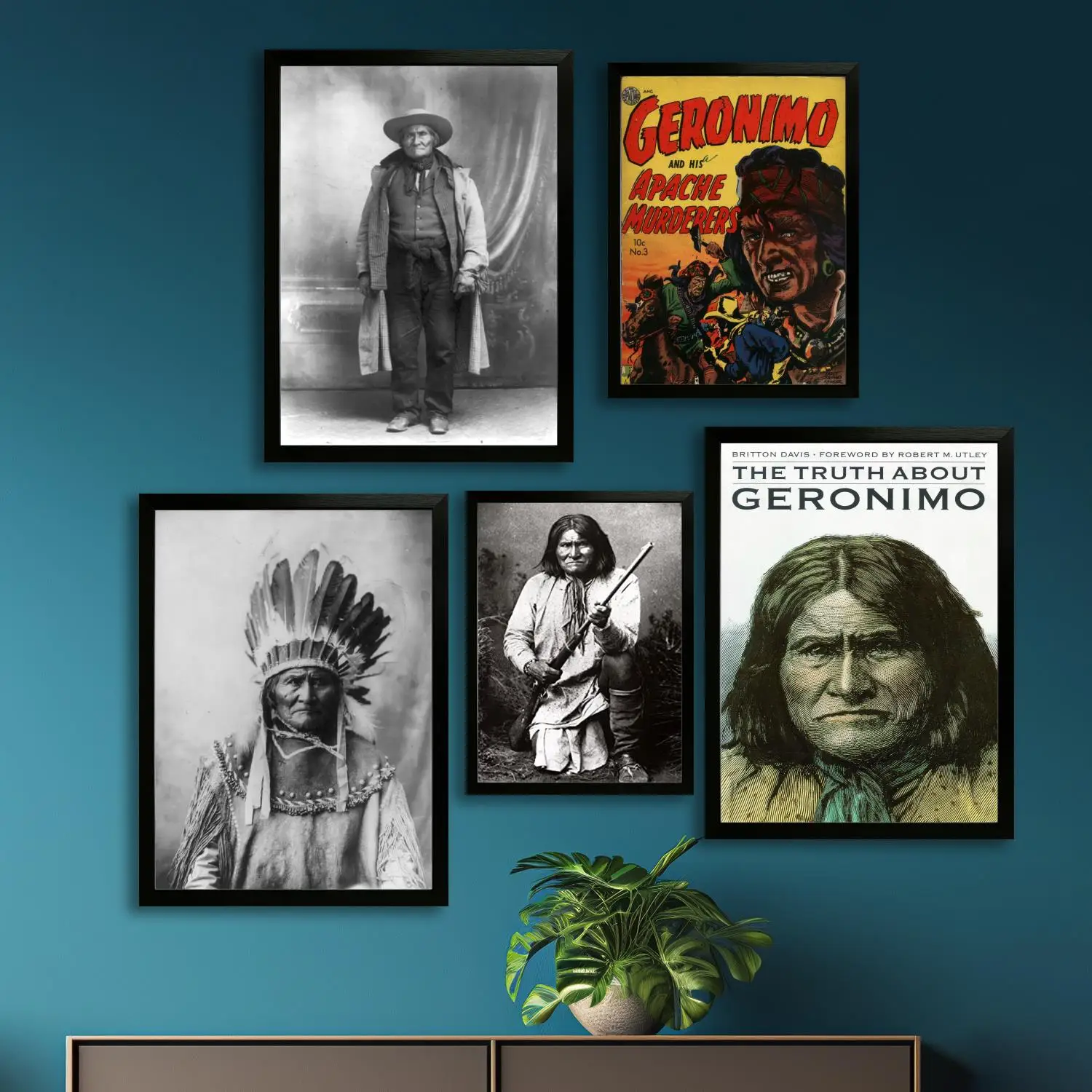 

Geronimo Canvas Art Poster and Wall Art, Picture Print, Modern Family, Bedroom Decor, Posters,Decorative painting