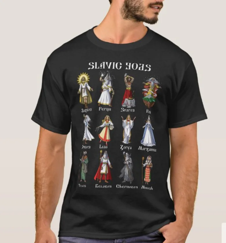 Slavic Mythology Gods T-Shirt. Summer Cotton Short Sleeve O-Neck Mens T Shirt New S-3XL