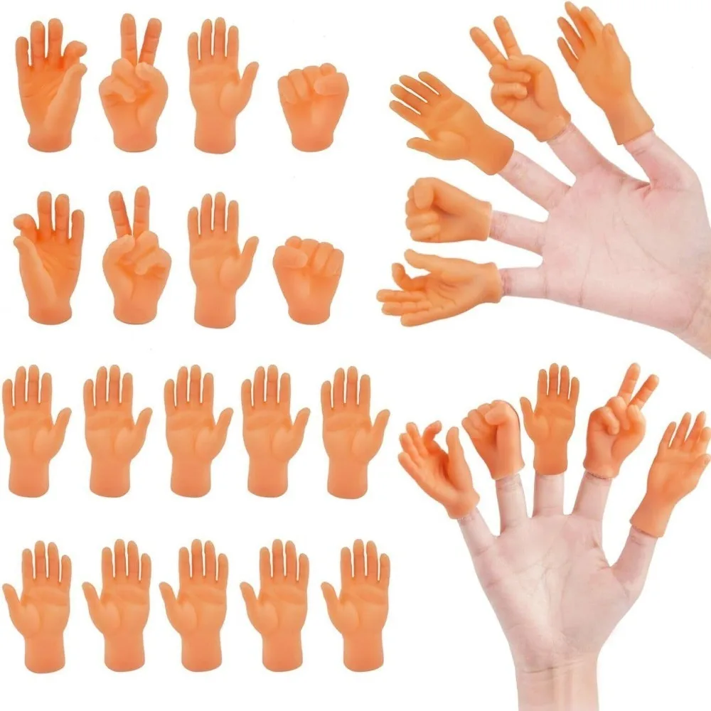 Marionetas de dedo, divertido gato, juguetes interactivos con gestos, Mini guantes de dedo de varios estilos, decoración de Halloween, regalos de fiesta para niños