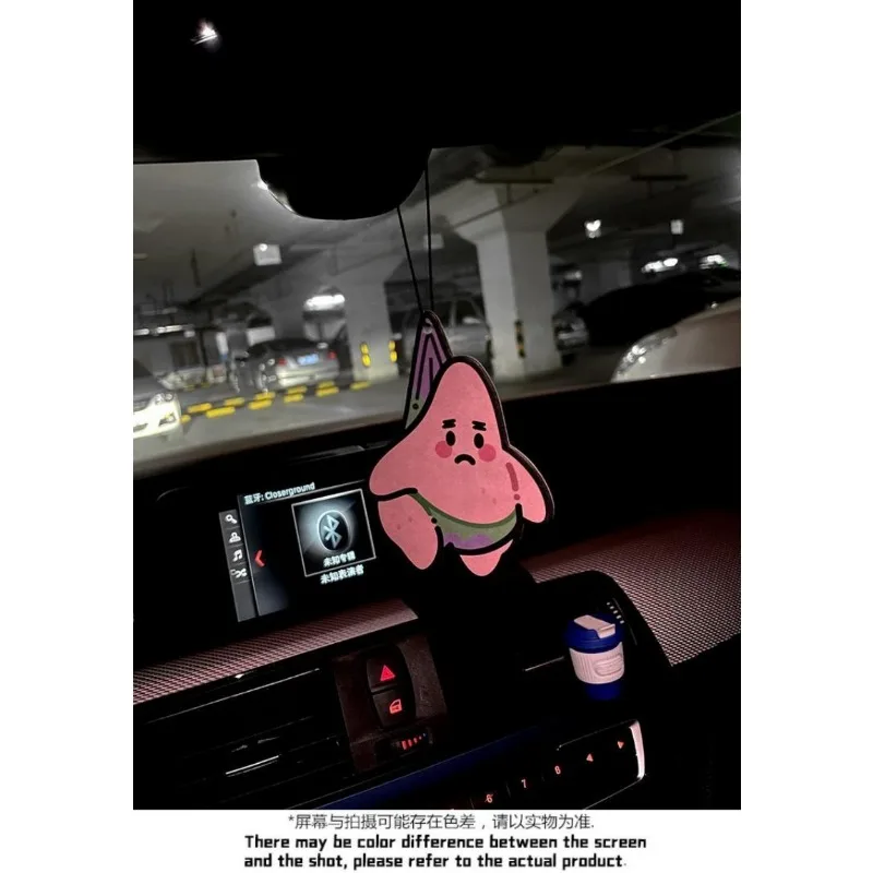 New SpongeBob SquarePants Car Incense Piece Cute Funny Patrick Star Incense Piece Car Light Fragrance Fragrance Hanging Jewelry