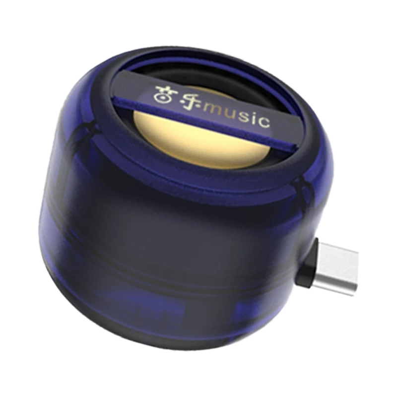 ลำโพงมินิแบบพกพา Universal Type C โทรศัพท์มือถือ Sound Box ปลั๊กสำหรับโทรศัพท์ Dropship