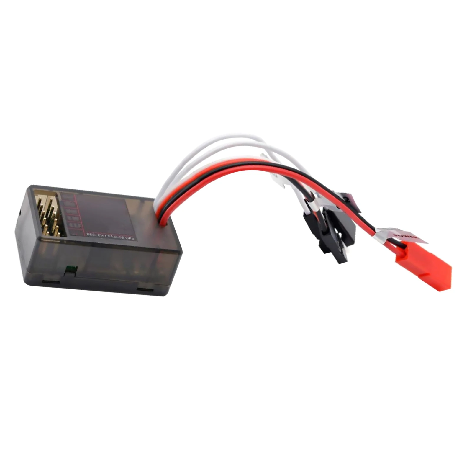 Controlador de velocidade elétrico esc escovado 10a 2s/3s com controle led de freio de via dupla para acessórios de modelo de carro 1/28 1/24 rc