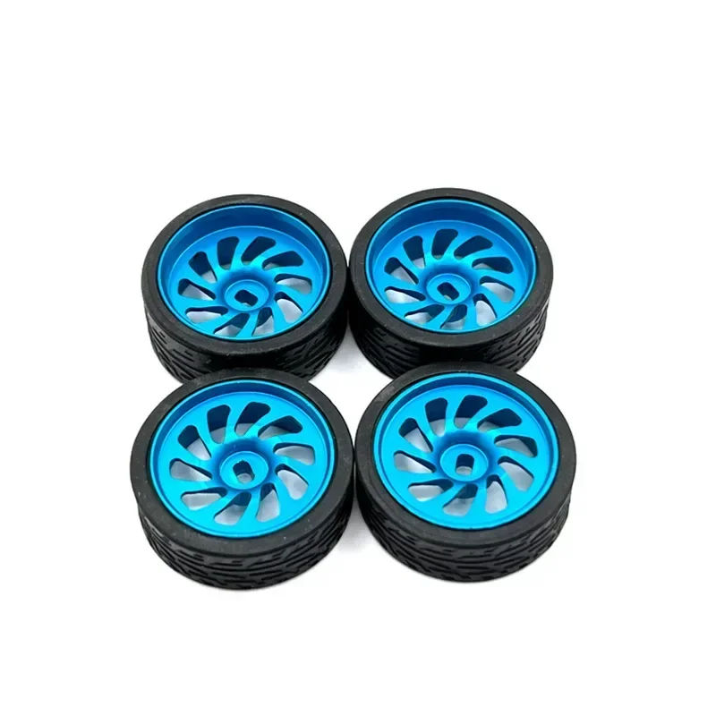 Metal Upgrade, Two Wide And Two Narrow, 26.5mm Outer Diameter, Racing Wheel, For WLtoys KYOSHO Mosquito Car 1/28 RC Car Parts