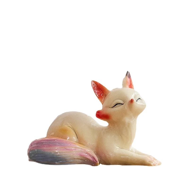 

New color-changing little fox panda rabbit pet can raise and play office home table pet ornament