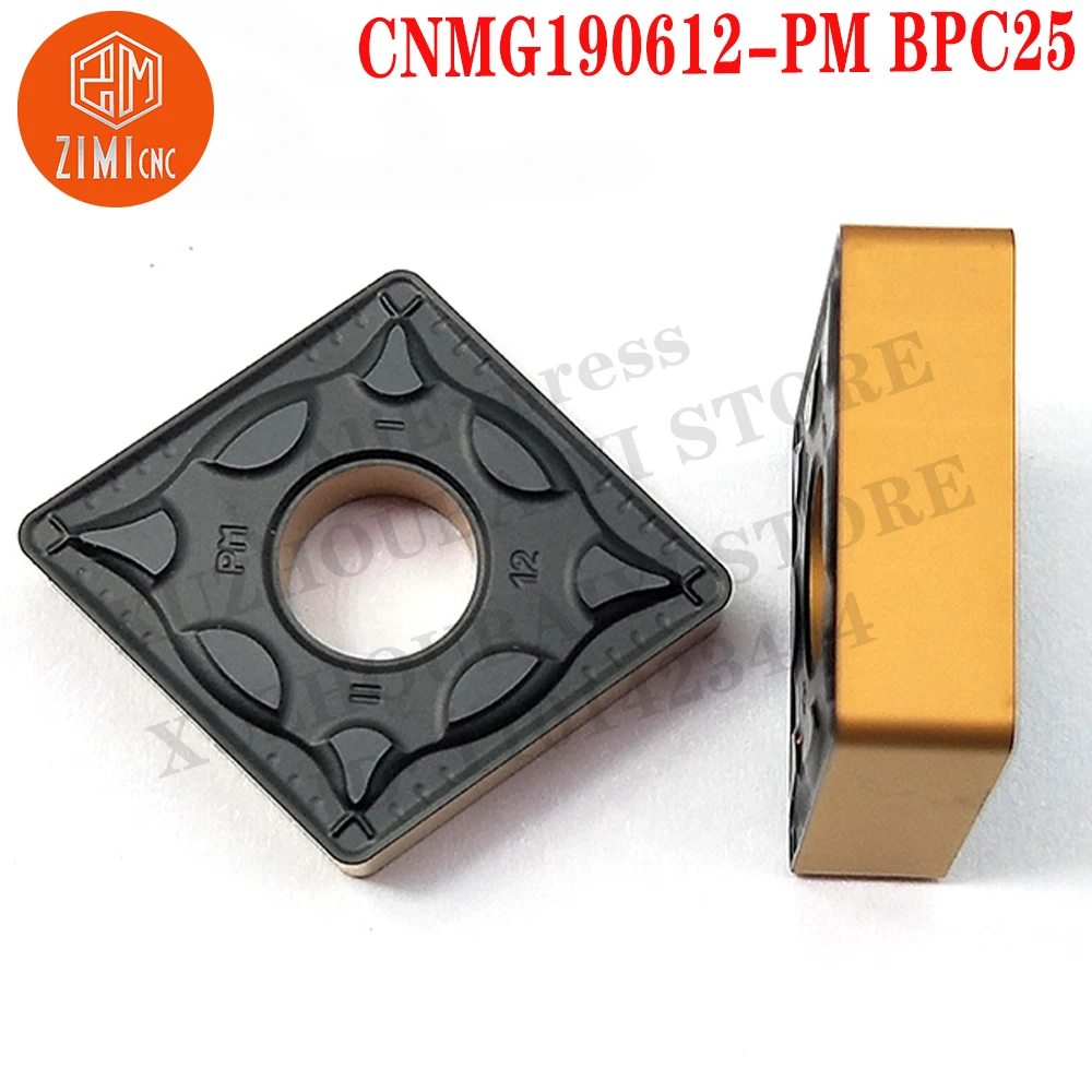 CNMG190612-PM BPC25 CNMG 190612 Carbide Inserts Turning Tools mechanical CNC Tools Cutter Lathe Blades cutting tools metal lathe