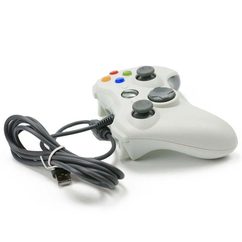 USB سلكي للوحة ألعاب XBOX 360 مع محرك اهتزاز وحدة تحكم عصا التحكم في ألعاب الكمبيوتر لوحدة التحكم Manette Joypad