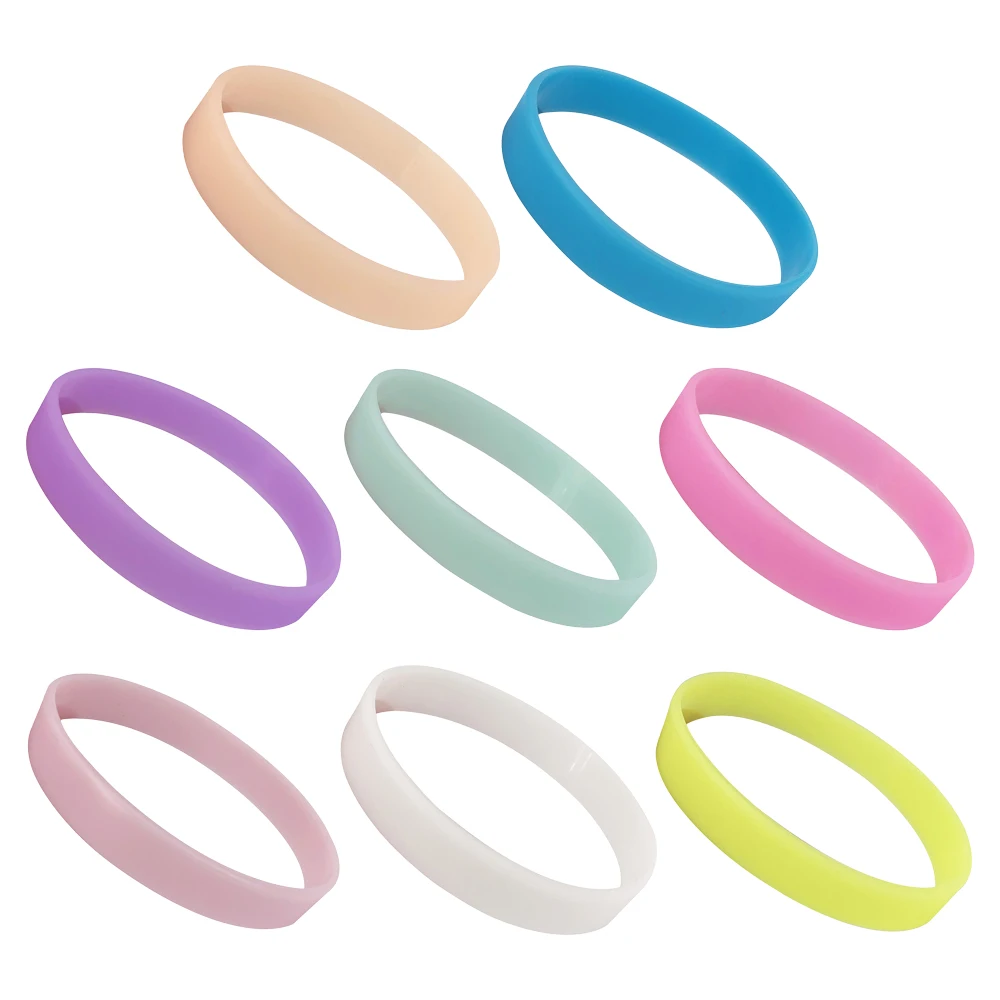 Fashion Jewelry Silica Gel Luminous Bracelet Luminous Shine Cuff Wristband Glow In The Dark Rubber Silicone Bracelet Party