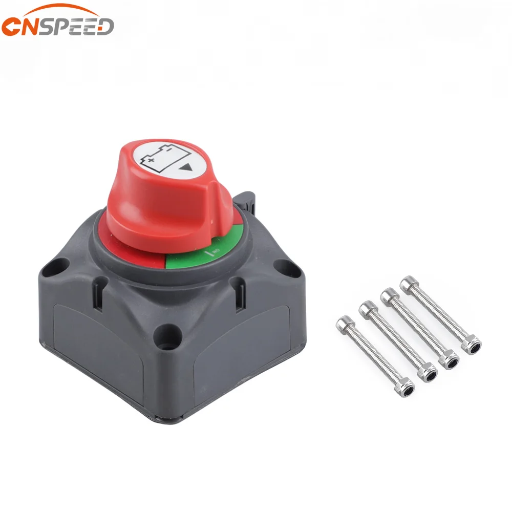 12V 300A Key Battery Selector Isolator Disconnect Rotary Switch Circuit Cutter for Camper Car Auto RV Marine Boat