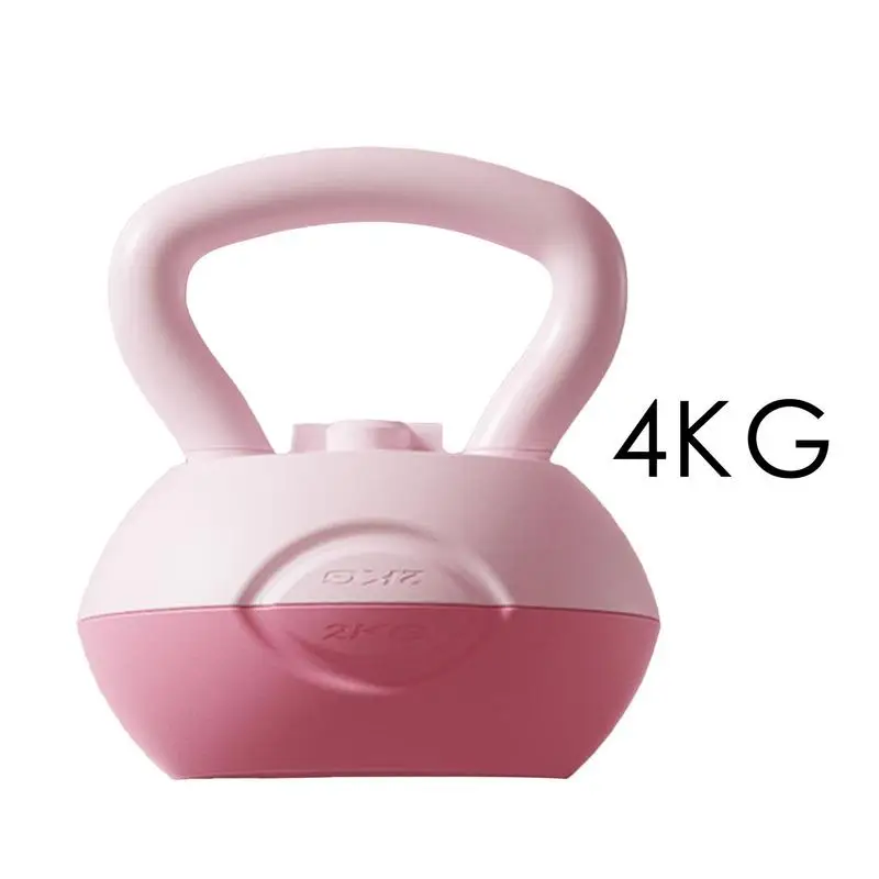 ﻿ 2/4/6/8/10kg Water Injection Kettlebell Yoga Fitness Exercise Equipments Soft Silicone Muscle Training Kettlebell