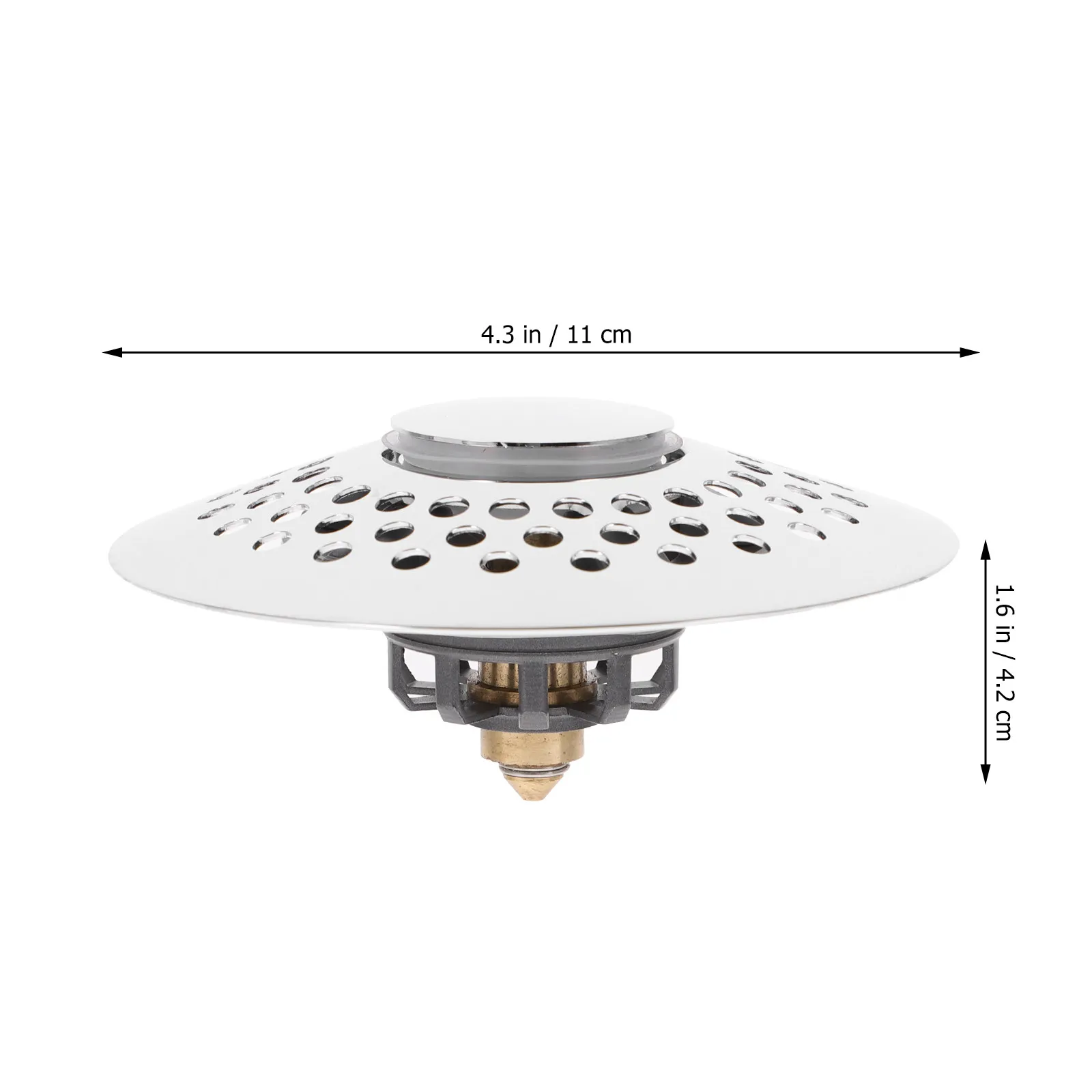 Universal Tub Drain Plug 1.6-2 Inch Heavy Duty Bathroom Sink Stopper Prevents Hair Blockage Watertight Seal Washbasin Plug Drain