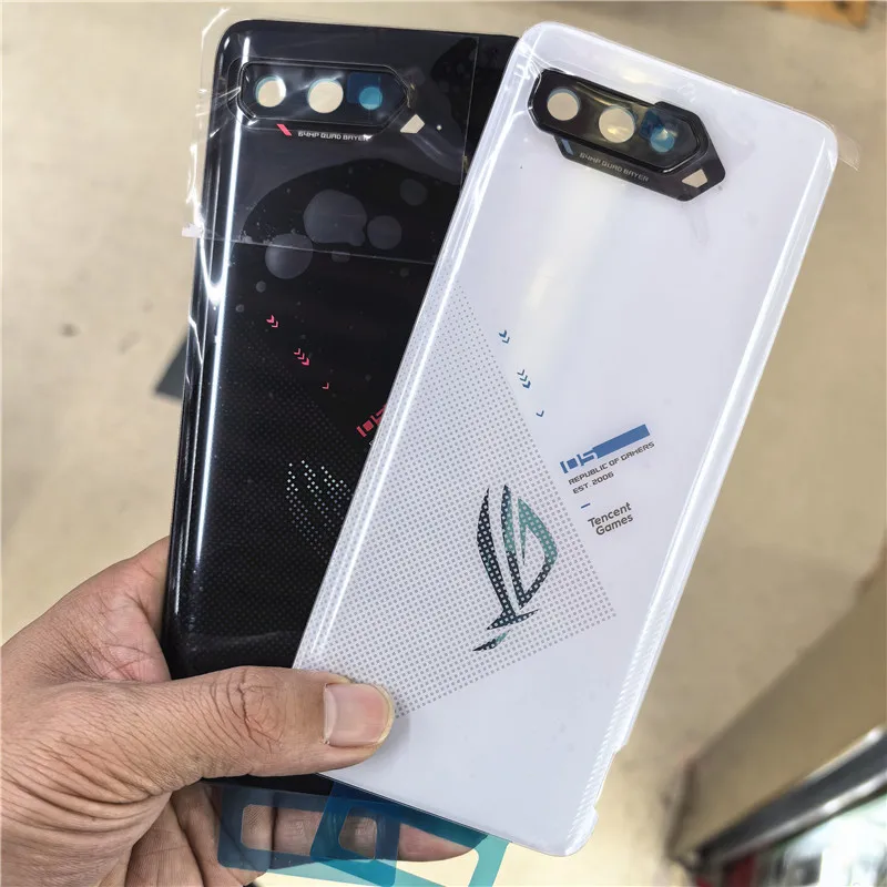 Glass Housing For Asus ROG Phone 5 5S ZS673KS Battery Back Cover Repair Replace Door Rear Case