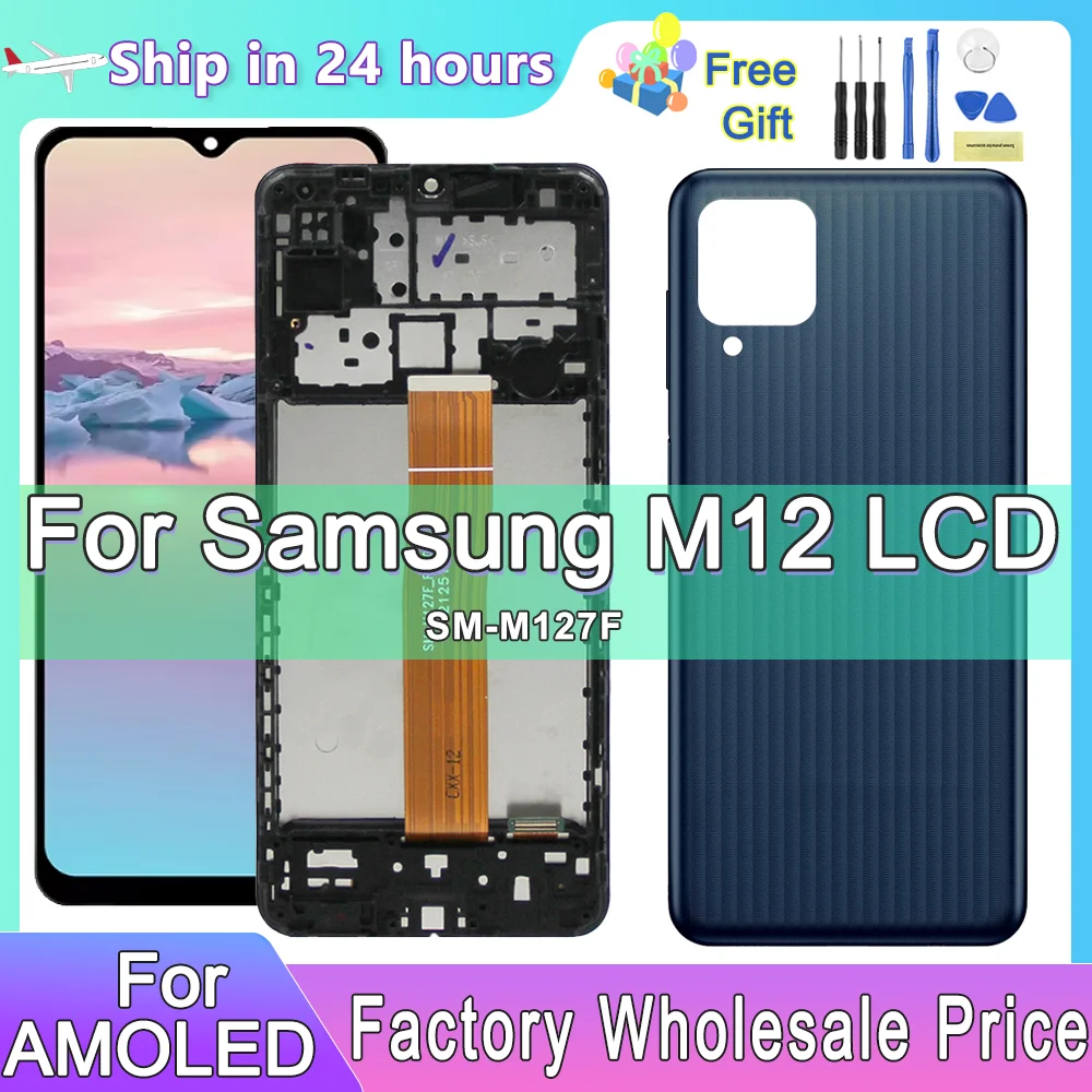 

6,5 "для Samsung M12 M127 ЖК-экран с сенсорным преобразователем SM-M127FN/DS SM-M127F/DS ЖК-дисплей