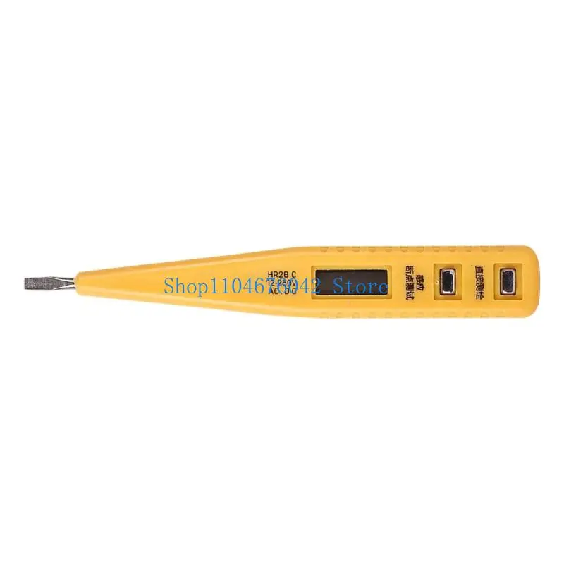 652F LCD Tester Pen 12-250V Detection Ranging Double Testing Method ABS Body Professional Electrical Diagnostic Tool