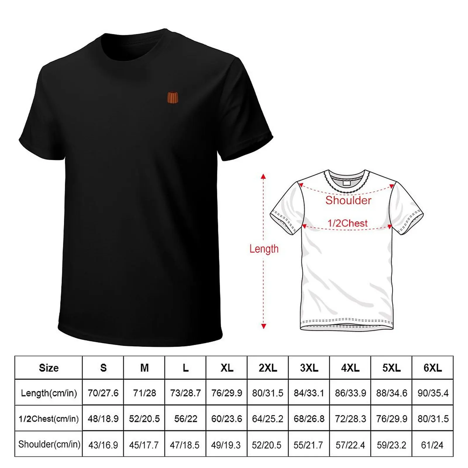 Cannelé - Digital Sweet French Bordelais Pastry T-Shirt anime t shirts for man T-Shirt