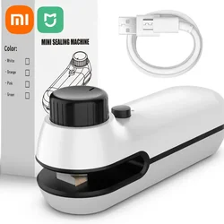 Xiaomi-ミニヒートシーラー,充電式,2 in 1,プラスチックパッケージ,スナックシーラー,クリップバッグ,ポータブル,USB