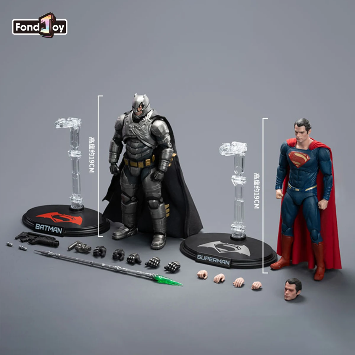 

FondJoy Batman V Superman Action Figure 1/9 Dawn Of Justice Armored Batman Henry Superman Anime Figurine Collection Model Toys