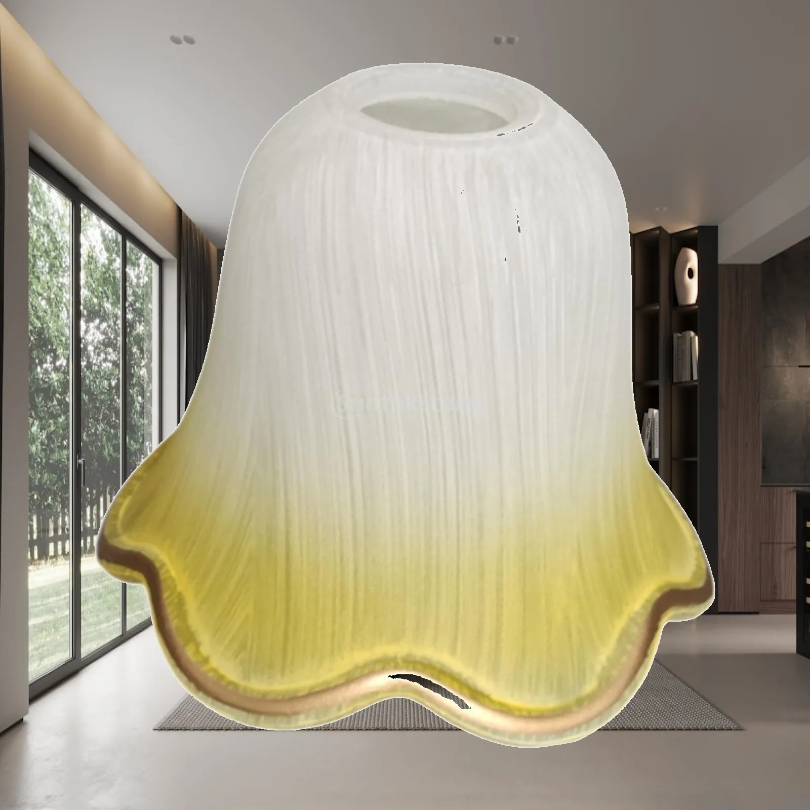Glass Lampshade Elegant Chandelier Shade Decoration Pendant Light Shade for Chandelier Cafe Accessories Dining Room Kitchen