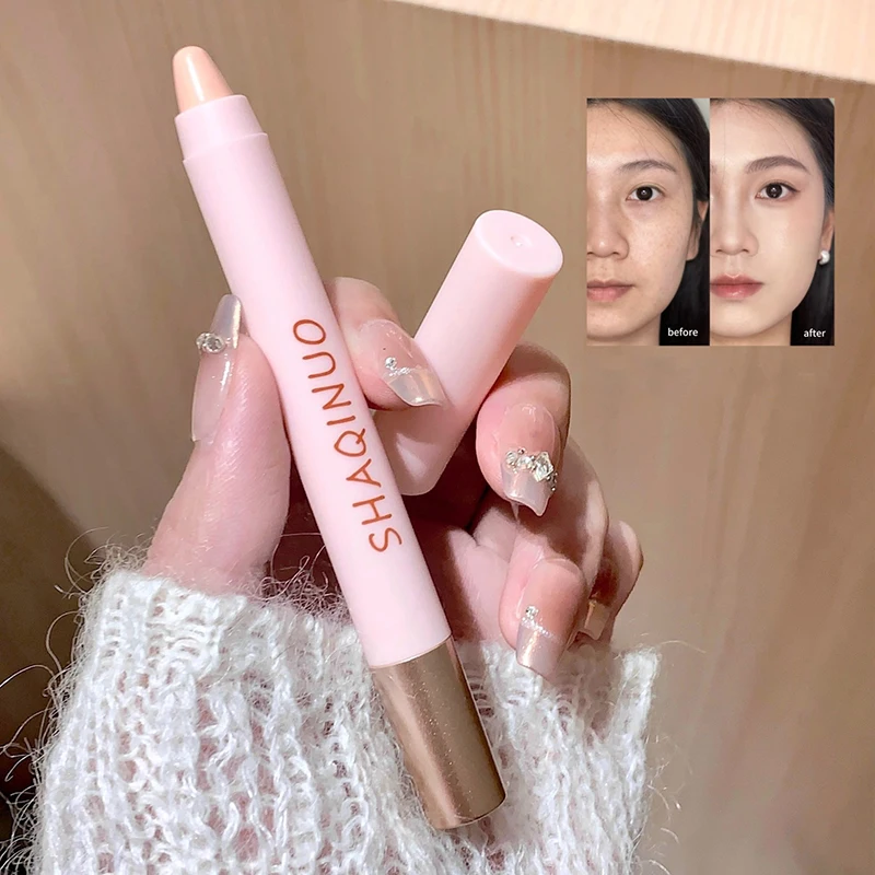 色補正コンシーラーファンデーションスティックメイクアップホワイトブラウンフェイス輪郭スティックナチュラルマットハイライター鼻シャドウペン